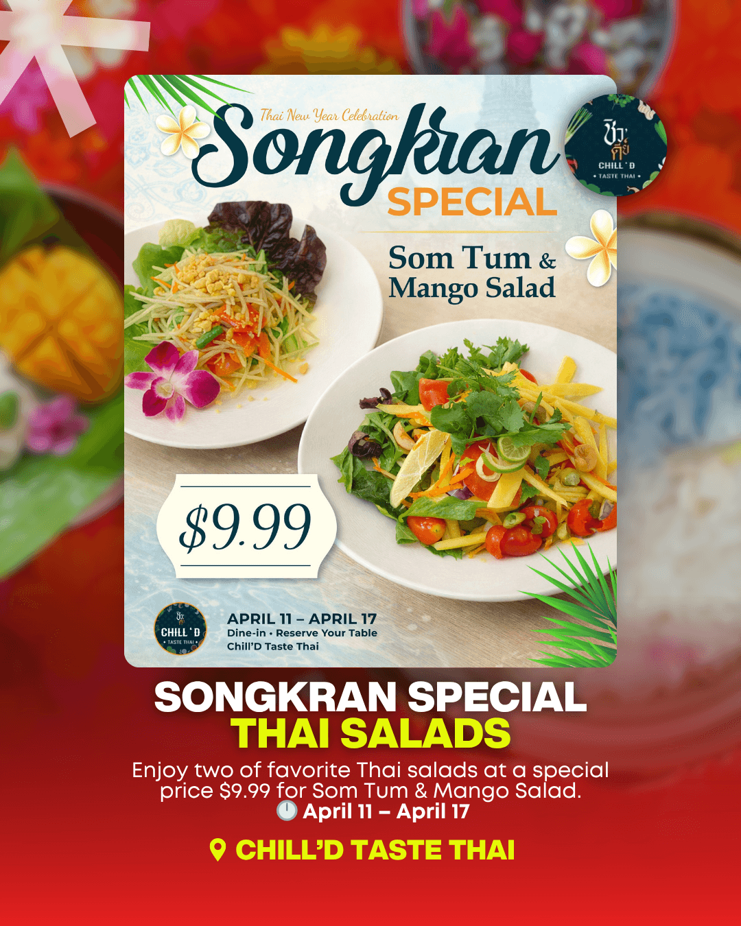 Chill'D Taste Thai — Songkran Special